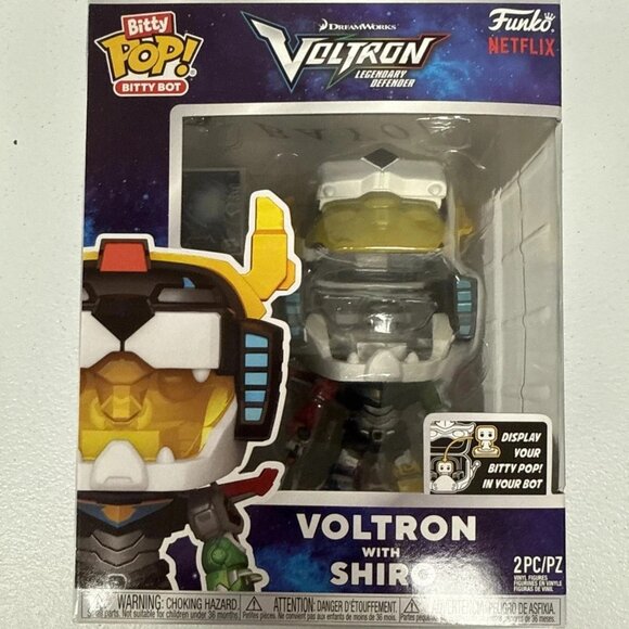*NIB* Funko Bitty Pop Bots 2pcs Voltron with Shiro -Bitty Bot Voltron Netflix - Picture 2 of 7